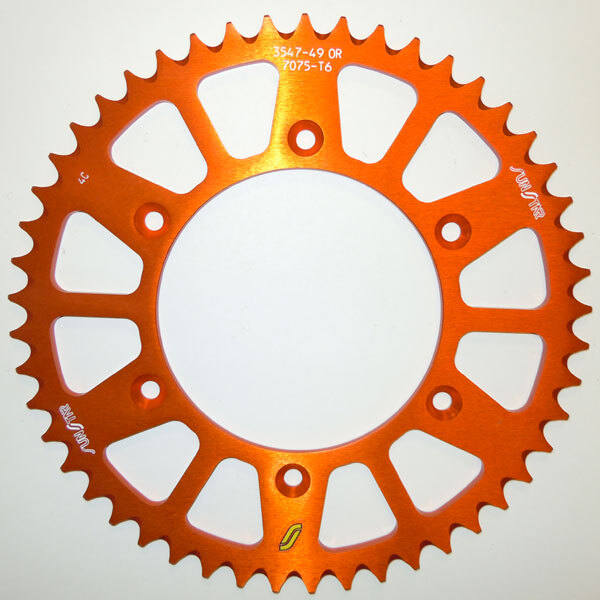 SUNSTAR WORKS TRIPLESTAR ALUMINUM REAR SPROCKET (5 354748OR)