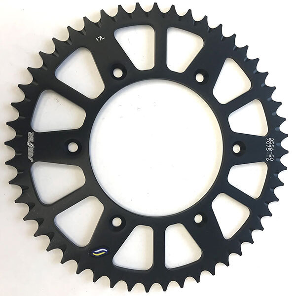 SUNSTAR WORKS TRIPLESTAR ALUMINUM REAR SPROCKET (5 355652BK)