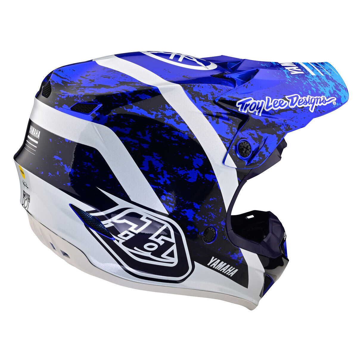 Yamaha Youth SE4 Polyacrylite Helmet by Troy Lee® Large navy blue