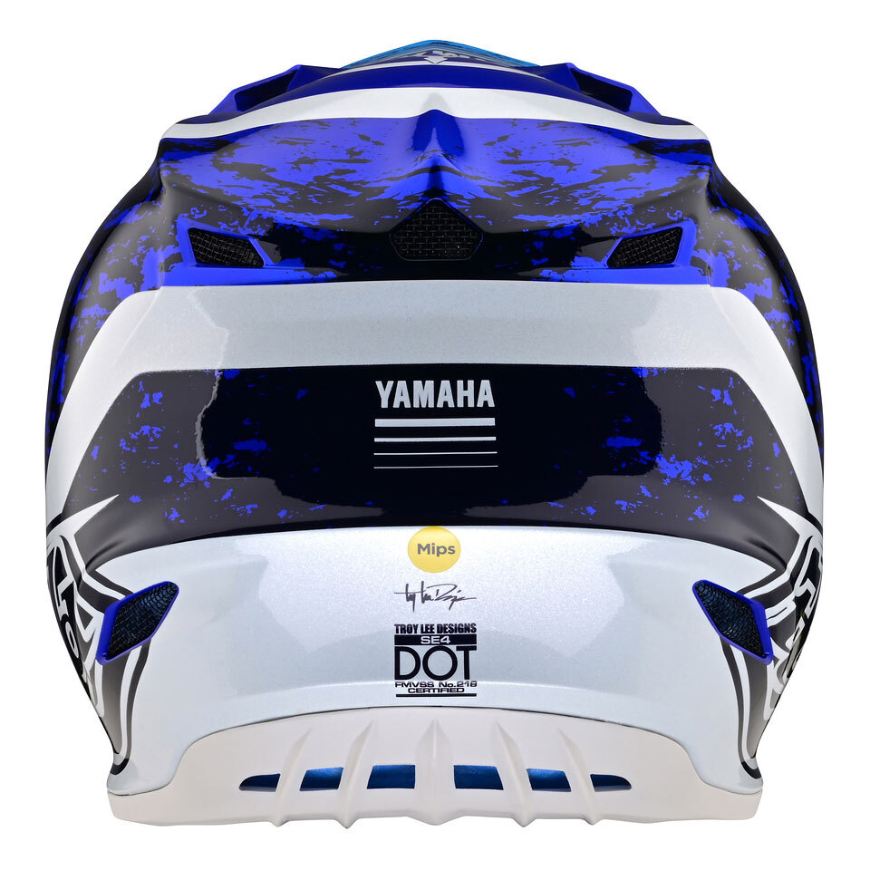 Yamaha Youth SE4 Polyacrylite Helmet by Troy Lee® Large navy blue