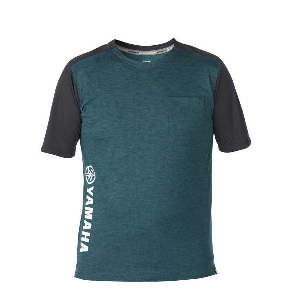 Maillot de vélo de montagne à manches courtes pour hommes Yamaha Small gris/bleu