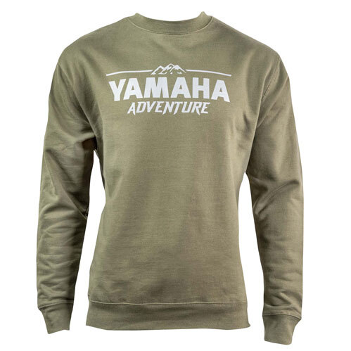 Yamaha Adventure Sweat-shirt unisexe à col rond Double Extra Large vert