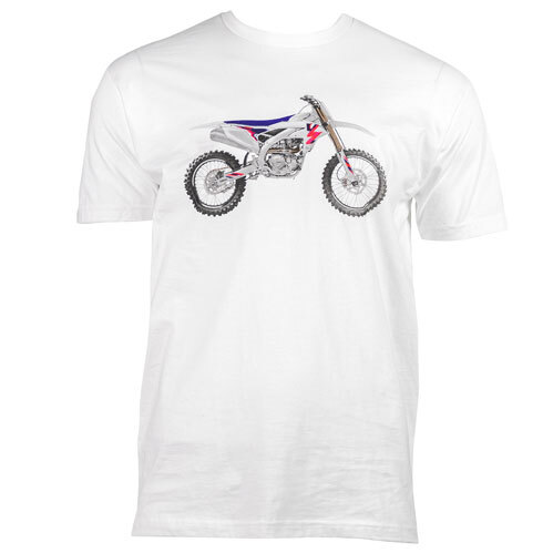 T-shirt anniversaire Yamaha YZ Grand blanc