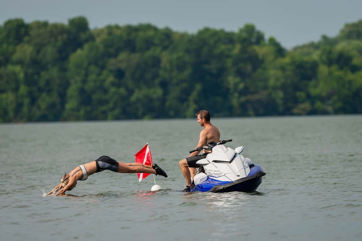 2025 Yamaha GP SVHO Blanc/Bleu course