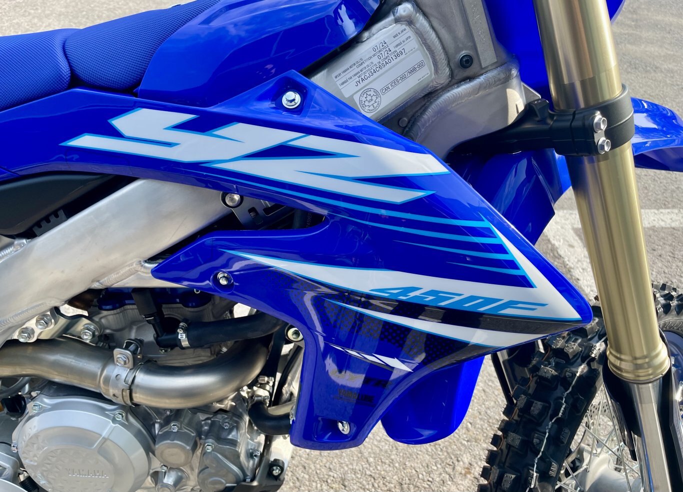 Équipe Yamaha YZ450F 2025 Bleu Yamaha