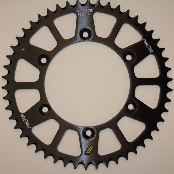 SUNSTAR WORKS TRIPLESTAR ALUMINUM REAR SPROCKET (5 359250BK)