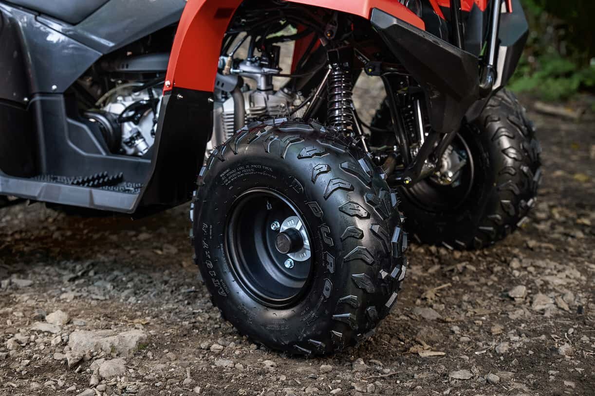 Yamaha Grizzly 110 2025 Gris métallisé/rouge