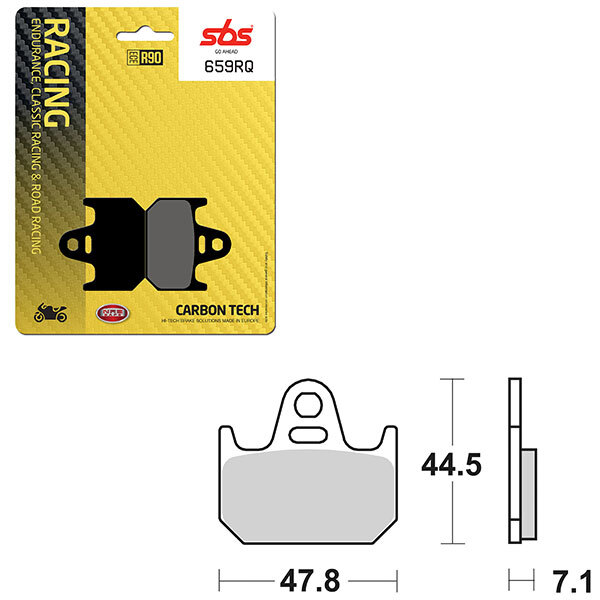 SBS ROAD RACING & TRACKDAYS CARBON TECH BRAKE PAD (6210659108)