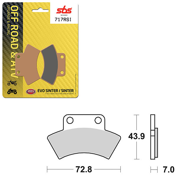 SBS EVO SINTER BRAKE PAD (6280717108)