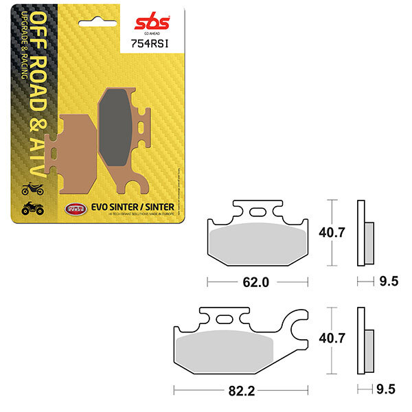 SBS EVO SINTER BRAKE PAD (6280754108)