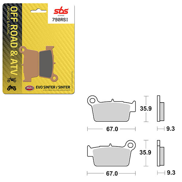 SBS EVO SINTER BRAKE PAD (6280790108)