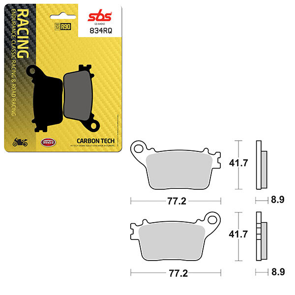 SBS ROAD RACING & TRACKDAYS CARBON TECH BRAKE PAD (6210834108)