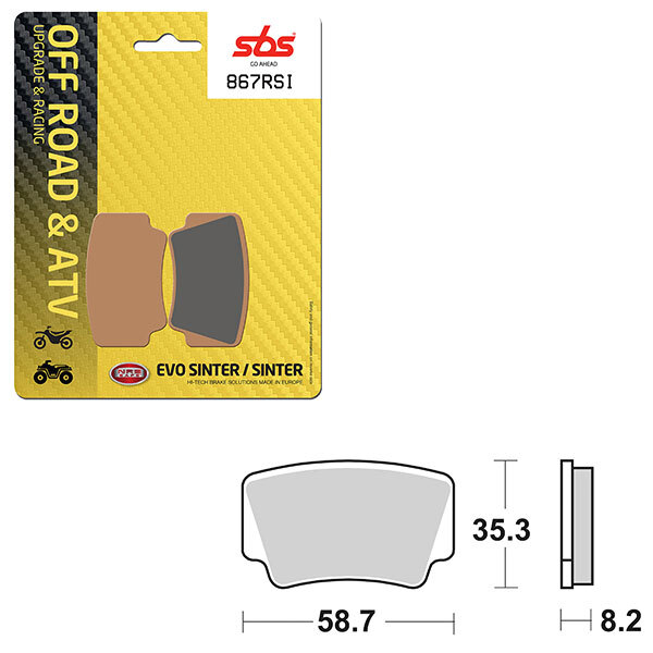 SBS EVO SINTER BRAKE PAD (6280867108)