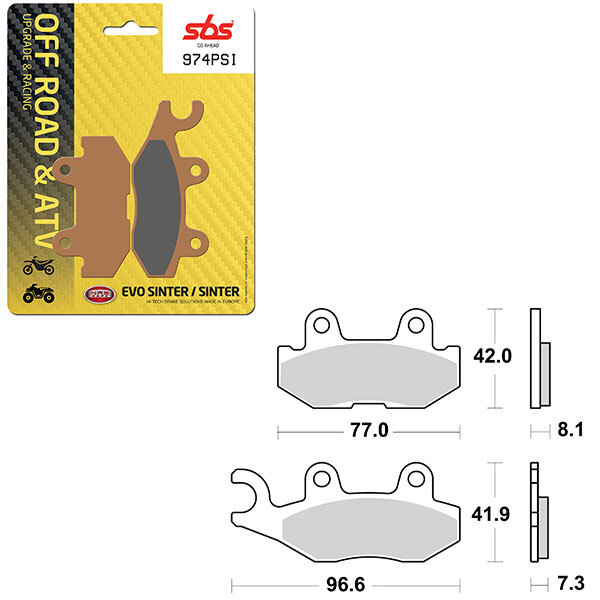 SBS EVO SINTER BRAKE PAD (6450974108)