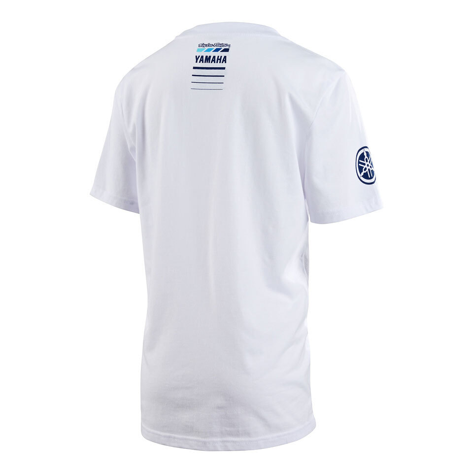 Yamaha Youth Short Sleeve Repeat T shirt by Troy Lee® Small white