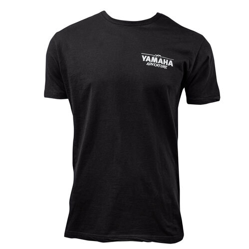 T-shirt Yamaha Adventure pour hommes, petit, noir