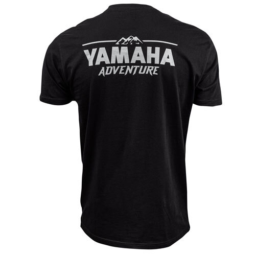 T-shirt Yamaha Adventure pour hommes, petit, noir