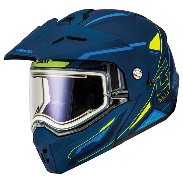 GMAX MD74 SPECTRE MODULAR FULL FACE SNOW HELMET Electric Small Blue/High Visibility