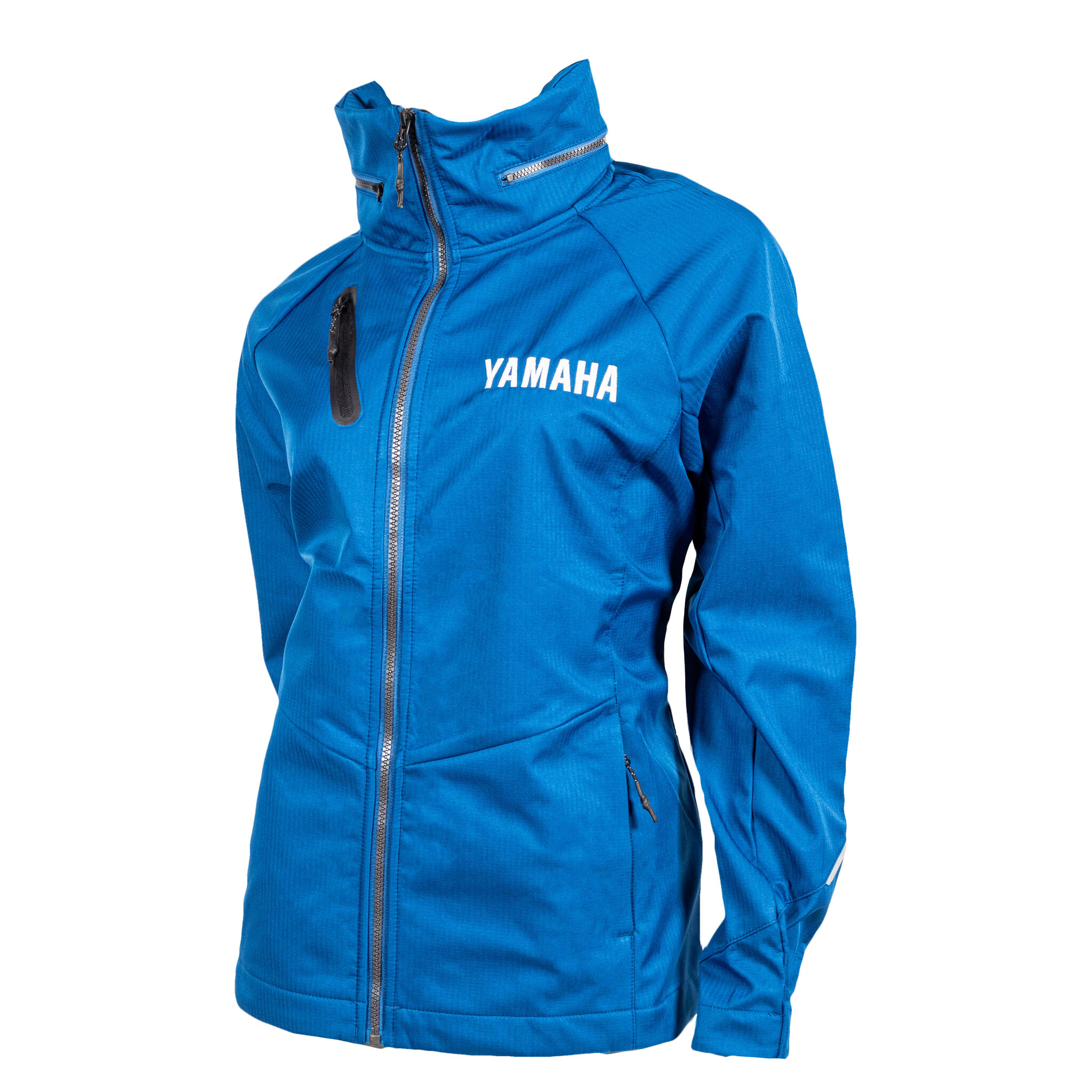 Veste softshell Yamaha Essential pour femme, grande taille, bleu