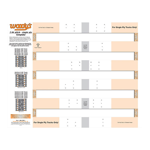 Woody's 286S Template (286S TEMP 2)