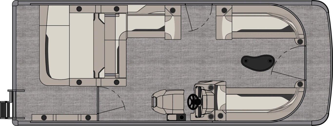 2026 Ponton Avalon Venture 85 Versatile Rear Bench Platinum21 FT