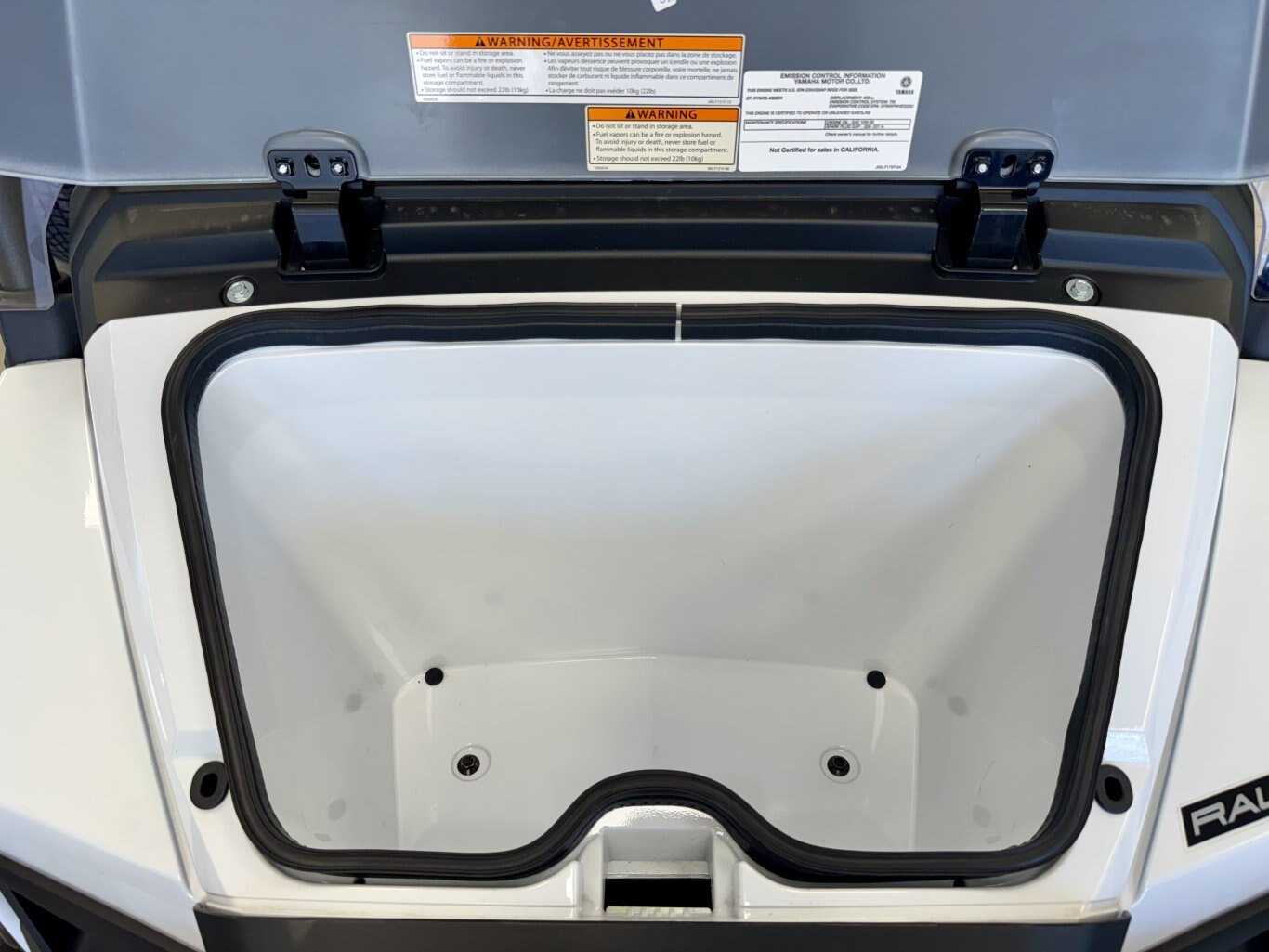 2025 Voiturette Yamaha UMAX Rallye Blanc Glacier