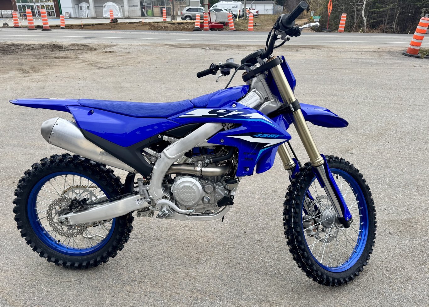 2026 Moto Yamaha YZ450F Bleu Team Yamaha
