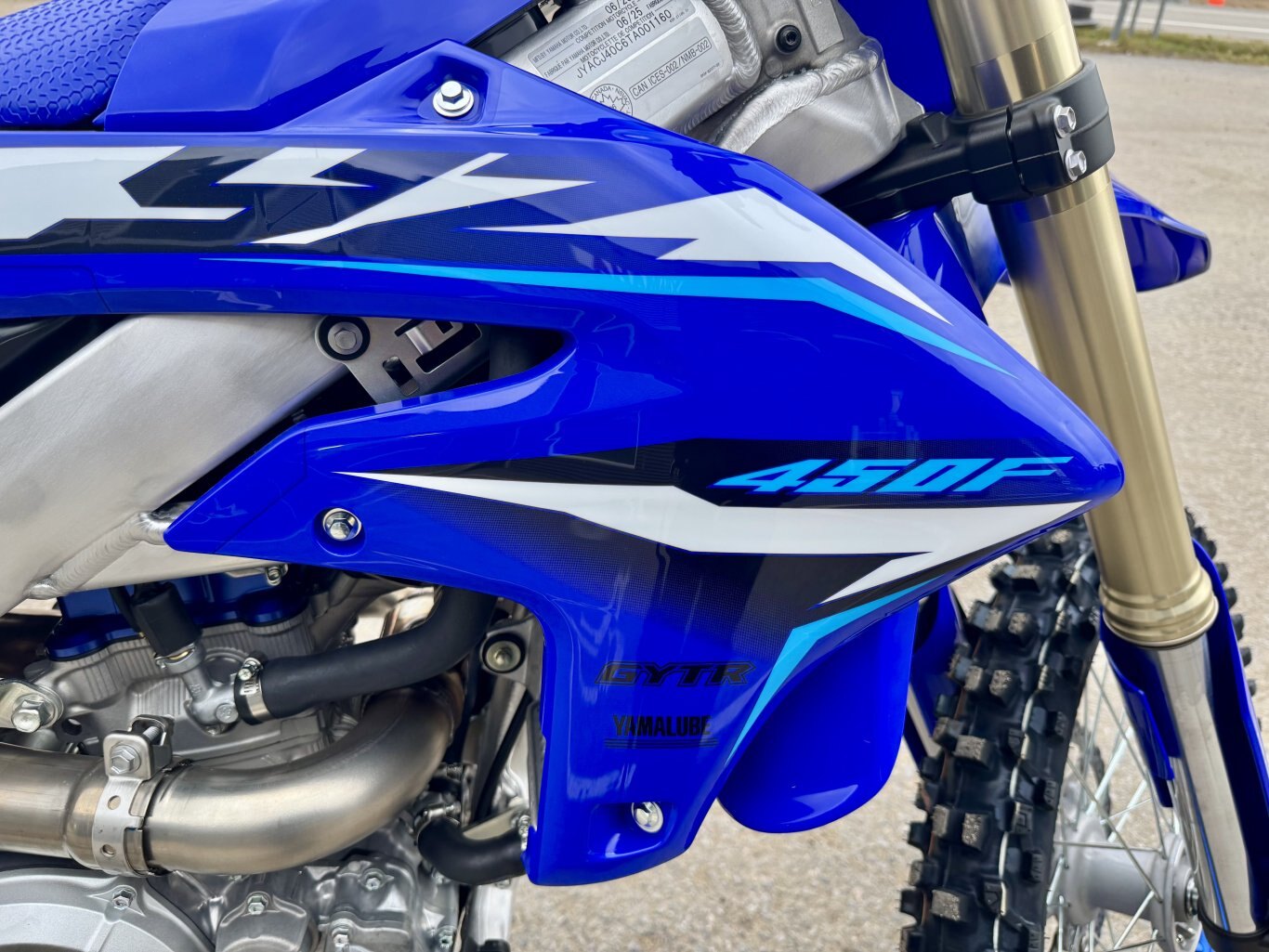 2026 Moto Yamaha YZ450F Bleu Team Yamaha