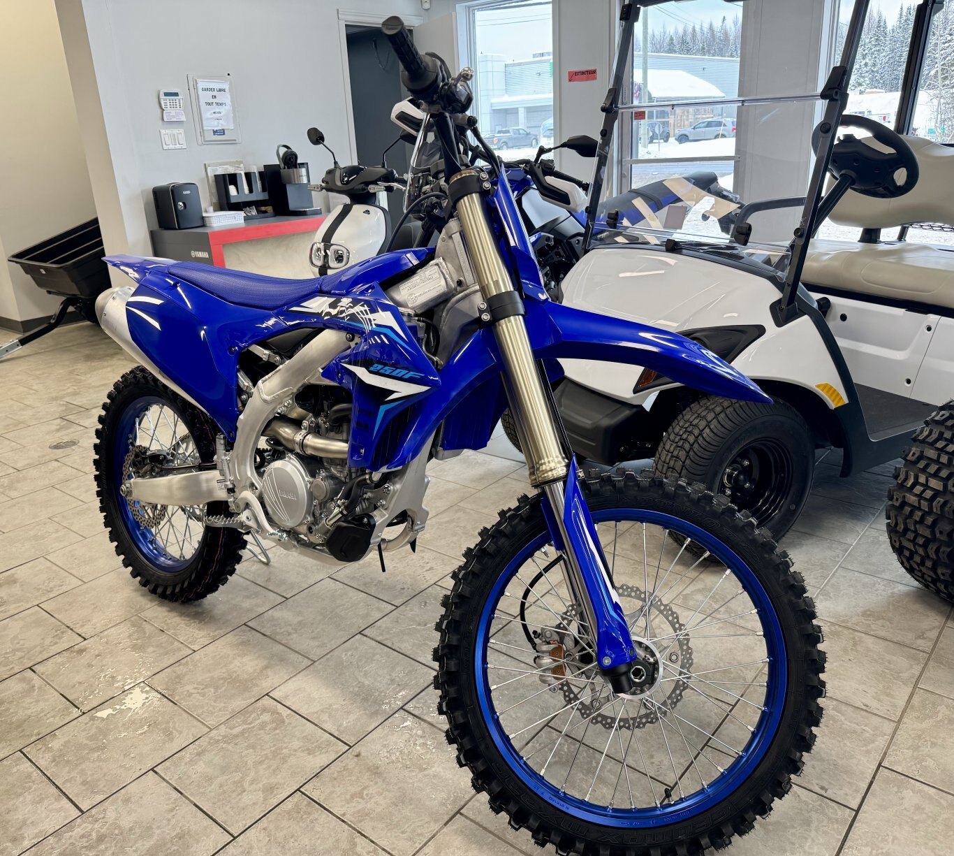 2026 Moto Yamaha YZ250F Bleu Team Yamaha