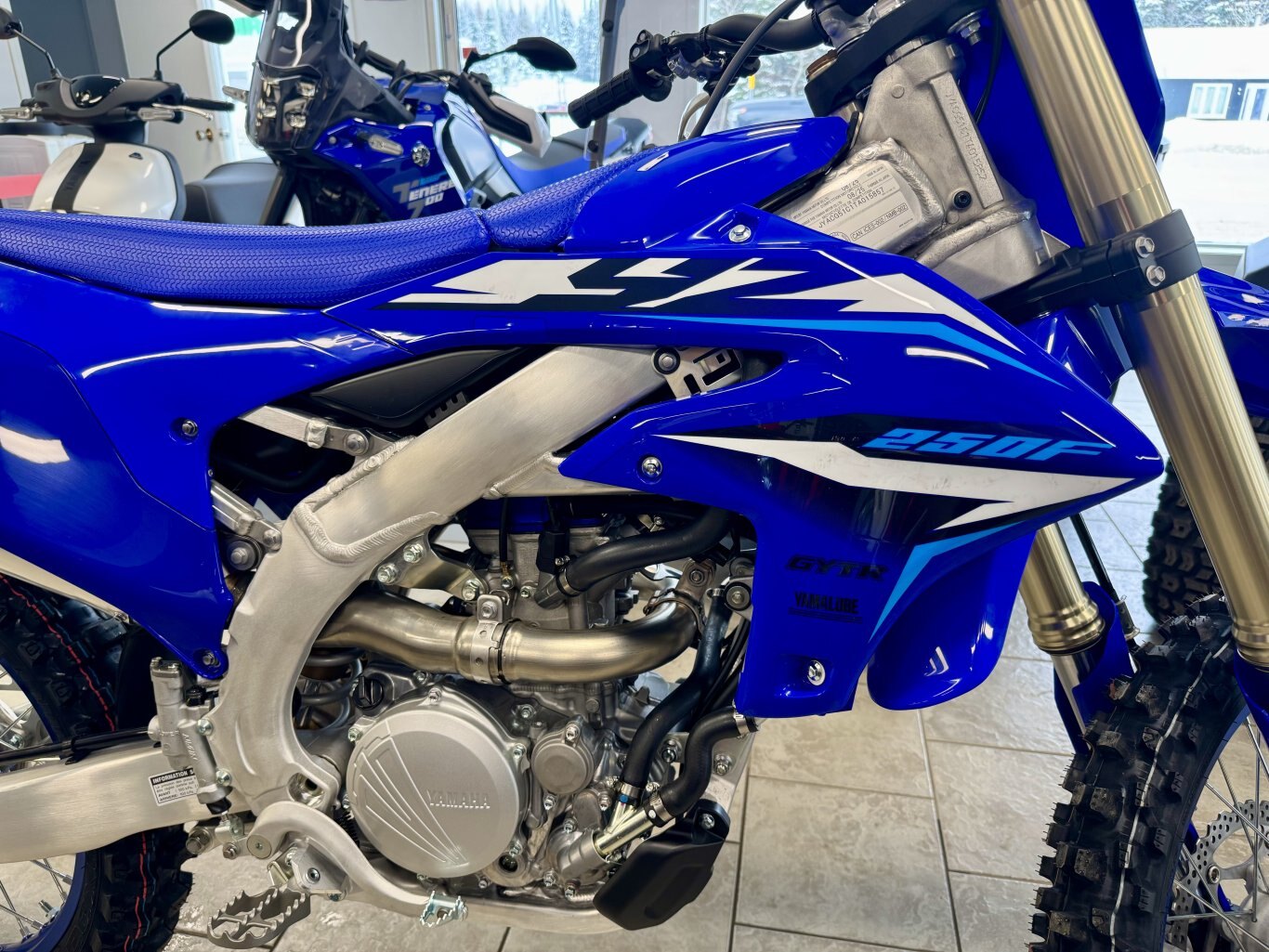 2026 Moto Yamaha YZ250F Bleu Team Yamaha