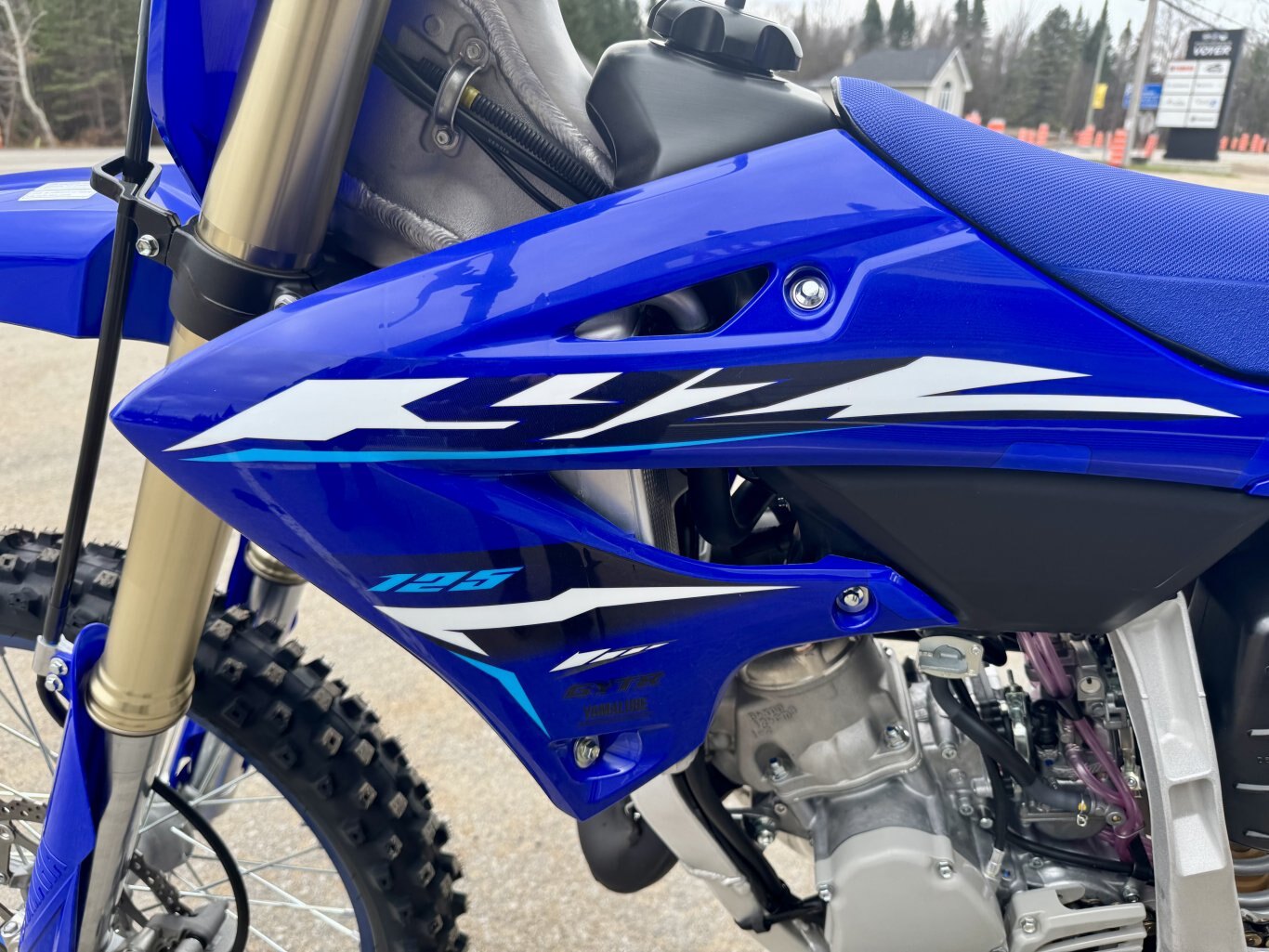 2026 Moto Yamaha YZ125 Bleu Team Yamaha