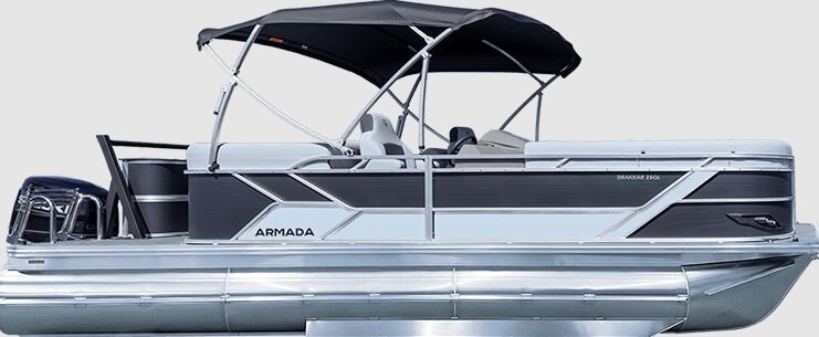 2026 Armada Drakkar 23QL 2 tubes Bleu Glace Feuille extérieure