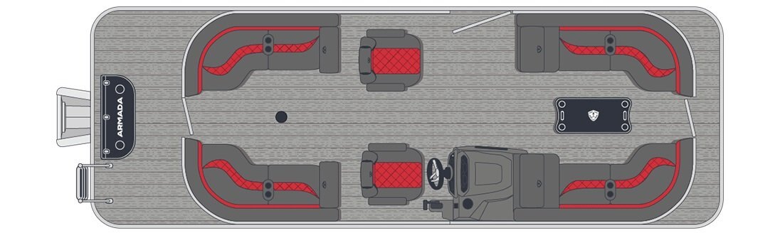 2026 Armada Drakkar 23QL 3 tubes Black Outer Sheet
