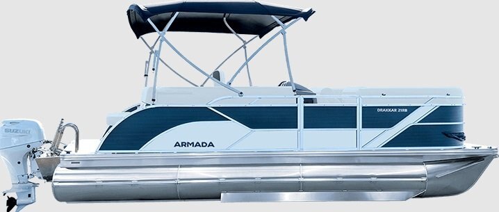 2026 Armada Drakkar 25RB 3 tubes Ice Blue Outer Sheet