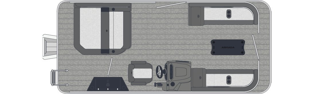 2026 Armada Saphir 19SB 3 tubes Blanc feuille extérieure