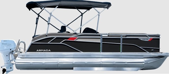 2026 Armada Saphir 23SB 3 tubes Feuille extérieure noire