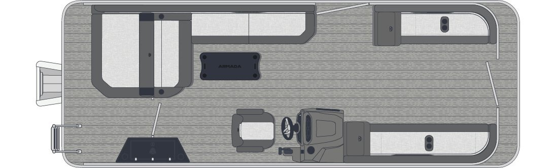 2026 Armada Saphir 23SB 3 tubes Feuille extérieure noire