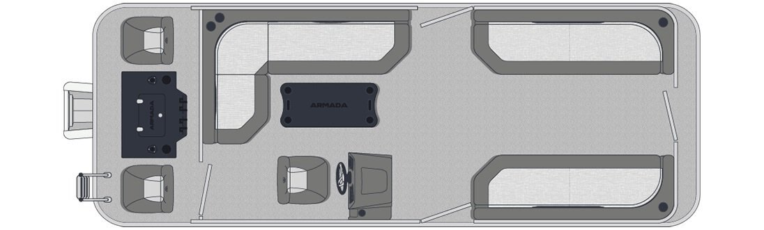 2026 Armada TopFish T&TF 208 Feuille extérieure noire