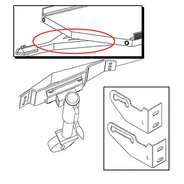 Caliber V Front Ramp Shield Adapter Kit for Triton Double Axle & SnoPro (CA0212)