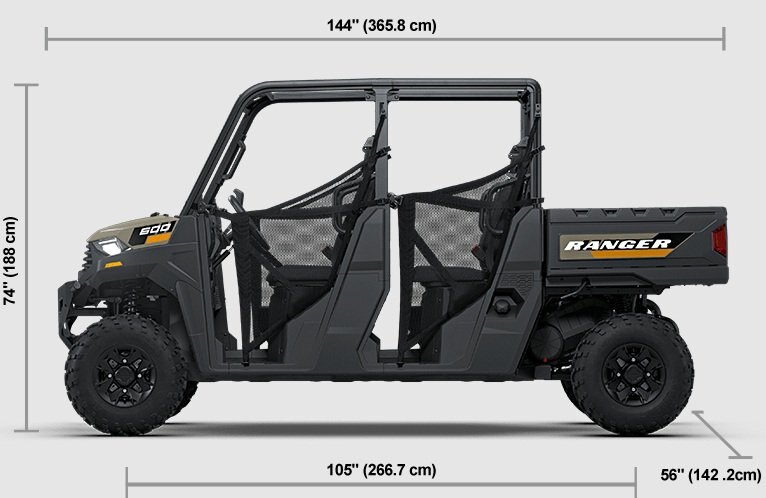 2027 Polaris® RANGER CREW 600 Premium 4 Seat Desert Sand