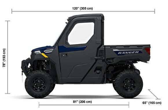 2027 Polaris® RANGER 1000 CAB 3 Seat Springfield Blue