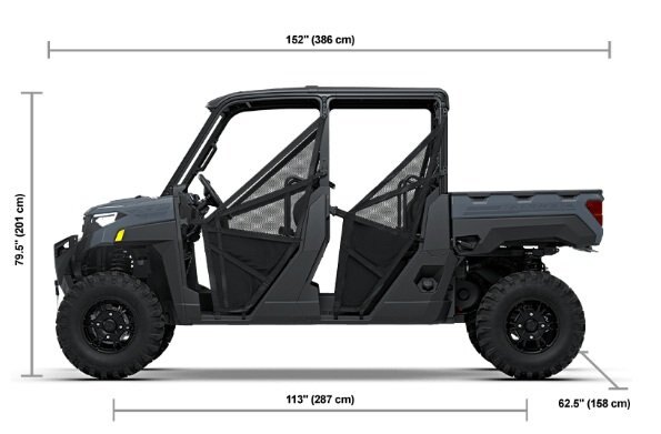 2027 Polaris® RANGER CREW XP 1000 PREMIUM 6 Seat Stealth Gray
