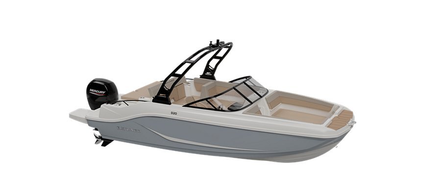 2025 Bayliner D20 Gray Hull Sides (White Bottom)