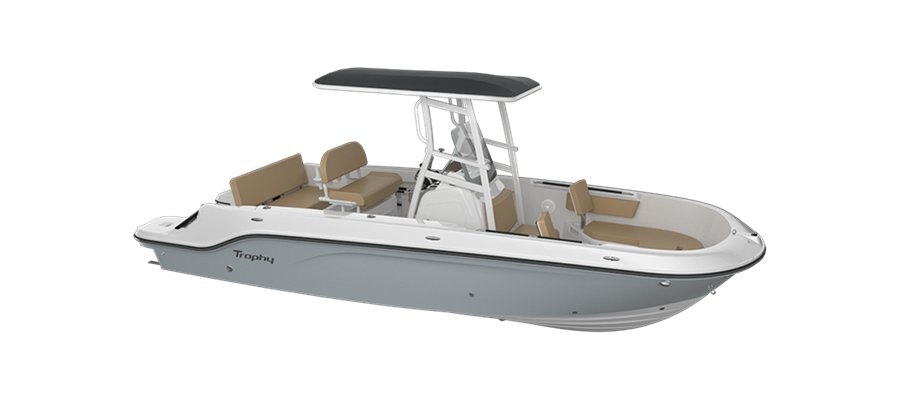 2025 Bayliner T22CC Gray Hull Sides (White Bottom)