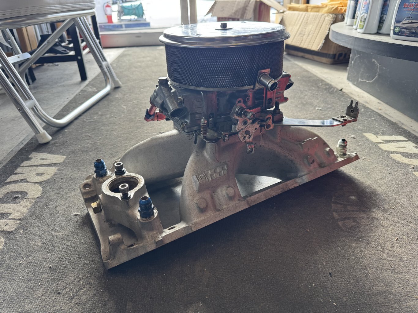 GM Performance Intake and Holley Carburetor