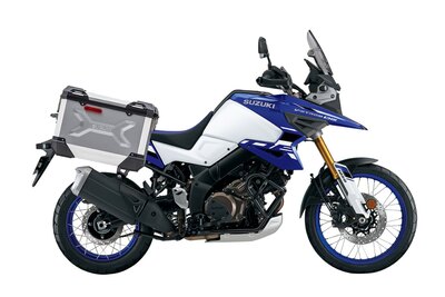 2024 Suzuki V-STROM 1050DE ADVENTURE Pearl Vigor Blue / Pearl Brilliant White