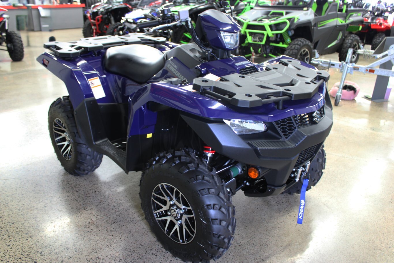 2023 Suzuki KingQuad 500XPZ Great Blue, Mag Wheels