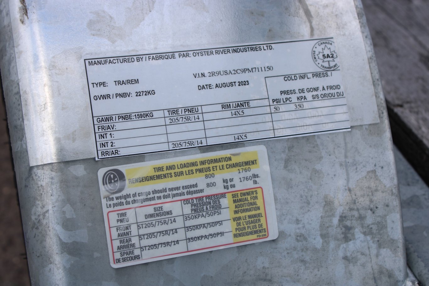 2023 ORI 6X16 TANDEM UTILITY W/ BRAKES