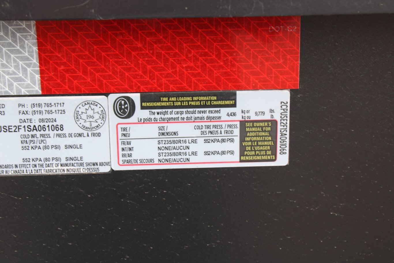 2025 CANADA TRAILER TANDEM AXLE DUMP DT8316 14K