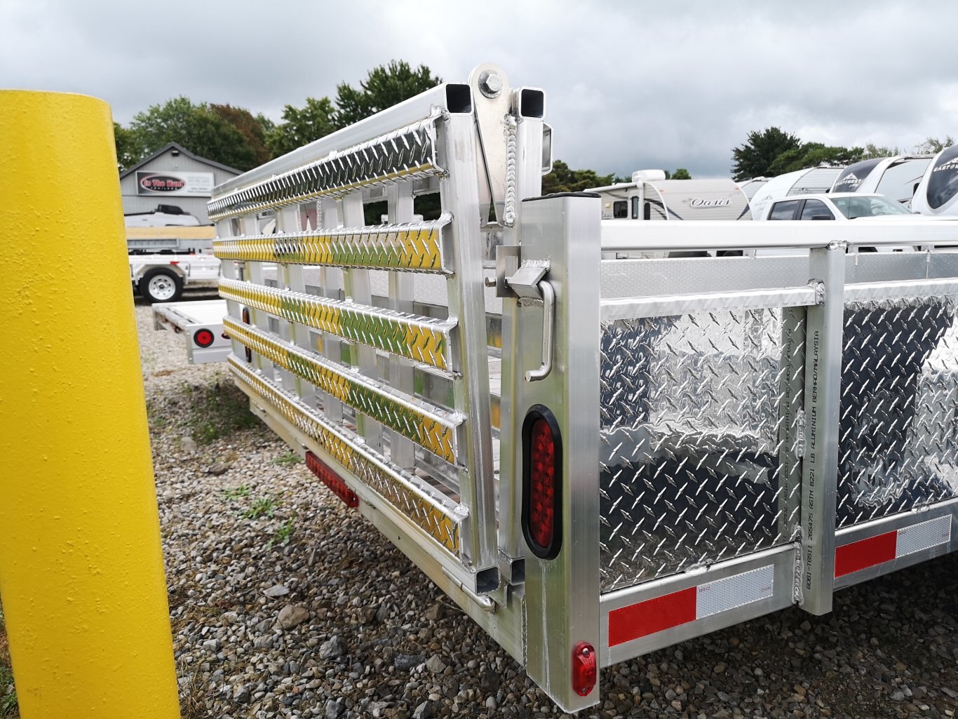 2024 Tow Tek Trailers 6x12 with Bifold Rear Ramp All Aluminum